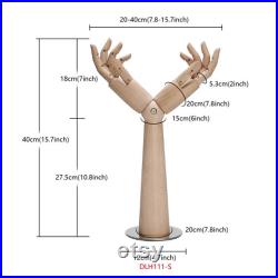 Wooden Hand Display Mannequin Beech Wood Jewelry Holder