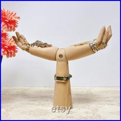 Wooden Hand Display Mannequin Beech Wood Jewelry Holder