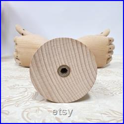 Wooden Hand Display Mannequin Beech Wood Jewelry Holder