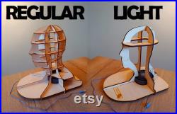 Wooden head form mannequin 3D puzzle Digital download blueprint