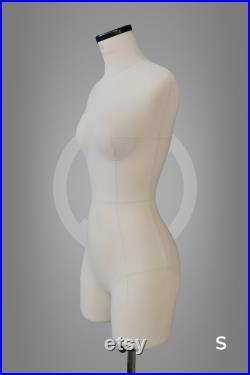 ZOE Extra soft anatmic dress form for corset and lingerie design Professional tailor mannequin torso Fully pinnable Tailor dummy