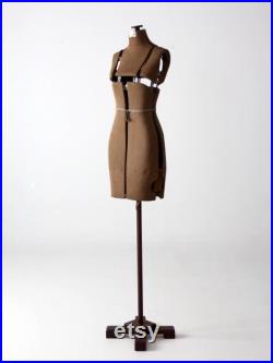 antique adjustable dress form, mannequin