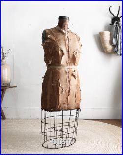 antique dress form,mannequin,farmhouse antiques,industrial decor