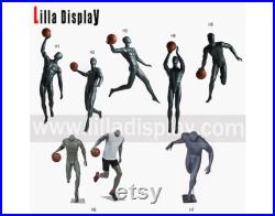 lilladiplay dark gray color playing basketball mannequins