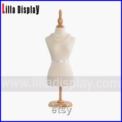 lilladisplay 1 2 mini size white cotton female mannequin dress bust form MN-0201C