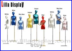 lilladisplay personalized 9 colors adjustable gold base gold arms silk female dress form JoJo