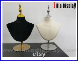 lilladisplay pinnable sewing natural linen female mannequin bust with shoulders Jolin