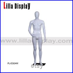 lilladisplay unbreakable Eco-friendly white glossy colors plastic male mannequins PL-EGGS
