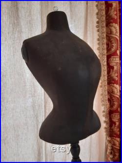 rare antique french MANNEQUIN Dress Form WASP WAIST Napoleon lll Ca 1850 Paris