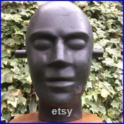 sorry Sold SOLD Crash Test Dummy Head Test Dummy Head Black Rubber Retail Shop mannequin Display