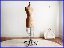 vintage dress form WOLF model 1967 collapsible farmhouse decor vintage sewing