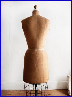 vintage dress form WOLF model 1967 collapsible farmhouse decor vintage sewing