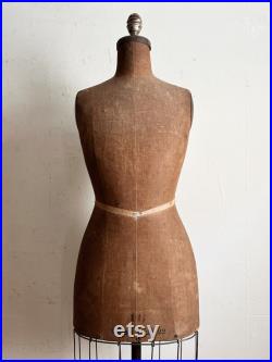 vintage dress form antique mannequin dated 1922 farmhouse sewing decor