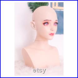 wig mannequin can change eyes second handed, visual imperfect